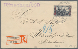 Deutsche Post In Marokko: 1900, 3 Pes. 75 Cts. A. 3 Mk. Reichspost Aufdruck Ty. I Auf Urmarke In Ty. - Marocco (uffici)