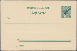 Deutsche Post In Marokko - Ganzsachen: 1899, Vier Verschiedene Ungebrauchte Ganzsachenkarten (davon - Marruecos (oficinas)