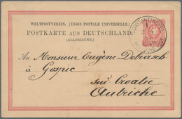 Deutsche Post In Der Türkei - Vorläufer: 1884/1886, 3x 10 Pf Ganzsachenkarten Je Mit K1 Constantinop - Turquia (oficinas)