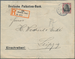 Deutsche Post In Der Türkei - Ganzsachen: 1913, Gebrauchter Ganzsachenumschlag Auf Private Bestellun - Turkse Rijk (kantoren)