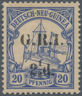 Deutsch-Neuguinea - Britische Besetzung: 1914/1915, 2½ Pfg. Auf 20 Pfg. Ultramarin, Weiter Aufdruck, - Nueva Guinea Alemana