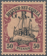 Deutsch-Neuguinea - Britische Besetzung: 1914/1915, 5d. Auf 50 Pfg. Bräunlichlila/schwarz Auf Brauno - Nueva Guinea Alemana