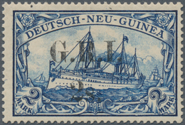 Deutsch-Neuguinea - Britische Besetzung: 1914/1915, 2s. Auf 2 Mark Blau, Enger Aufdruck, Farbfrische - Duits-Nieuw-Guinea