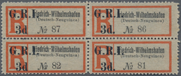 Deutsch-Neuguinea - Britische Besetzung: 1914, 3d. Auf Einschreibzettel "Friedrich-Wilhelmshafen (De - Nuova Guinea Tedesca