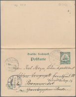 Deutsch-Neuguinea - Ganzsachen: 1908, Bedarfs- Und Portogerecht Gebrauchte Ganzsachenpostkarte Mit B - Nueva Guinea Alemana