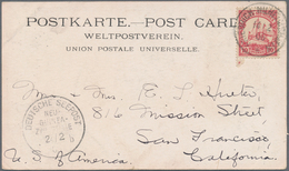 Deutsch-Neuguinea - Stempel: 1905 (24.2.), "DEUTSCHE SEEPOST NEU-GUINEA-ZWEIGLINIE B" (Dampfer "Prin - Duits-Nieuw-Guinea