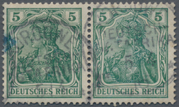 Deutsch-Ostafrika: 1915/16, Germania 5 Pf Friedensdruck Ohne Aufdruck, Sog. "Königsberg-Ausgabe", Wa - Africa Orientale Tedesca