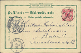 Deutsch-Ostafrika - Ganzsachen: 1898/99, Vier Gebrauchte Private Ganzsachenpostkarten Wst. Adler 10 - Africa Orientale Tedesca