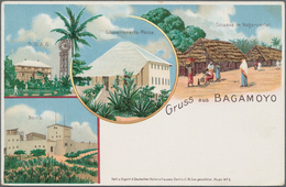 Deutsch-Ostafrika - Ganzsachen: 1898, Vier Ungebrauchte Private Ganzsachenpostkarten Wst. Adler 10 P - German East Africa