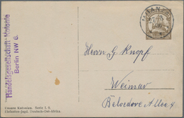 Deutsch-Ostafrika - Ganzsachen: 1908. Privat-Postkarte 2½ Heller Schiffstype Mit Rs. Foto-Abbildung - Afrique Orientale