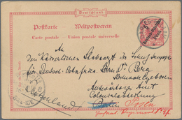 Deutsch-Ostafrika - Besonderheiten: 1897 (11.11.), 5 Pesa GA-Karte Von Prem. Lt. Engelhardt Aus Lugo - German East Africa