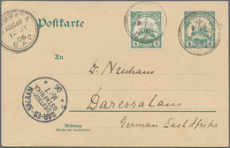 Deutsch-Ostafrika - Besonderheiten: 1906 (9.7.), "KISUMU E.A.P." Als Fremdentwertung Auf 4 H GA-Kart - German East Africa