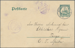 Deutsch-Ostafrika - Besonderheiten: 1910 (1.12.), "KOROGWE DEUTSCH-OSTAFRIKA" Auf 4 H. GA-Karte Aus - Afrique Orientale