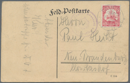 Deutsch-Ostafrika - Besonderheiten: 1915, "Feld-Postkarte" Mit 7 1/2 H Kaiseryacht, Entwertungsstemp - Deutsch-Ostafrika