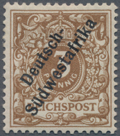 Deutsch-Südwestafrika: 1899, 3 Pfg. Lebhaftorangebraun, Farbfrisches Exemplar In Guter Zähnung, Unge - German South West Africa