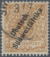 Deutsch-Südwestafrika: 1898, 3 Pfg. Hellocker, Farbfrisches Exemplar In Guter Zähnung, Gestempelt "S - Africa Tedesca Del Sud-Ovest