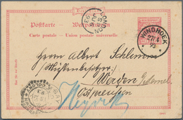 Deutsch-Südwestafrika - Ganzsachen: 1893, Gebrauchte Ganzsachenpostkarte Mit Wst. Krone/Adler 10 Pfe - Sud-Ouest Africain Allemand