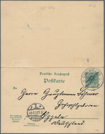 Deutsch-Südwestafrika - Ganzsachen: 1900, Bedarfs- Und Portogerecht Verwendete Ganzsachenpostkarte M - Deutsch-Südwestafrika