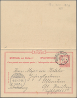 Deutsch-Südwestafrika - Ganzsachen: 1901, Gebrauchte Ganzsachenpostkarte Mit Bezahlter Antwort Wst. - Sud-Ouest Africain Allemand