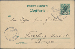 Deutsch-Südwestafrika - Stempel: 1899 (22.6.), "DEUTSCHE SEEPOST LINIE HAMBURG-WESTAFRIKA XXI" (= Da - Africa Tedesca Del Sud-Ovest