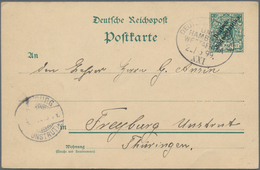 Deutsch-Südwestafrika - Stempel: 1899 (22.6.), "DEUTSCHE SEEPOST LINIE HAMBURG-WESTAFRIKA XXI" (= Da - Deutsch-Südwestafrika