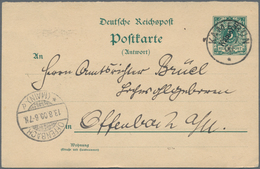 Deutsche Kolonien - Kamerun - Ganzsachen: 1900, Gebrauchte Ganzsachenpostkarte Mit Bezahlter Antwort - Kameroen