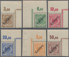 Deutsche Kolonien - Karolinen: 1899, Diagonaler Aufdruck, 3 Pfg. Bis 50 Pfg., Komplette Serie Aus De - Karolinen