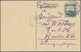 Deutsche Kolonien - Kiautschou - Ganzsachen: 1914, Bedarfsverwendete Ganzsachenpostkarte Mit Wst. Ko - Kiautchou