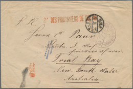 Deutsche Kolonien - Kiautschou - Kriegsgefangenenpost: 1916 25.8. Kriegsgefangenenbrief Aus Dem Lage - Kiautchou