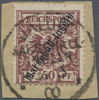 Deutsche Kolonien - Marshall-Inseln: 1899, 50 Pfg. Berliner Ausgabe Lebhaftrötlichbraun Mit Stempel - Islas Marshall