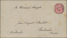 Deutsche Kolonien - Togo: 1892, 10 Pf Ziffer Ganzsache Aus Württemberg, Ausgezeichnet Gestempelt "KL - Togo