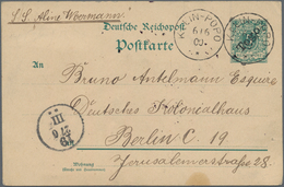 Deutsche Kolonien - Togo - Ganzsachen: 1900, Bedarfs- Und Portogerecht Verwendete Ganzsachenpostkart - Togo