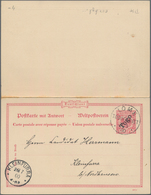 Deutsche Kolonien - Togo - Ganzsachen: 1900, Gebrauchte Ganzsachenpostkarte Mit Schwarzem Aufdruck " - Togo