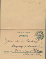 Deutsche Kolonien - Togo - Ganzsachen: 1901, Gebrauchte Ganzsachenpostkarte Mit Bezahlter Antwort Ws - Togo