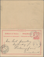 Deutsche Kolonien - Togo - Ganzsachen: 1904, Portogerecht Verwendete Ganzsachenpostkarte Mit Bezahlt - Togo