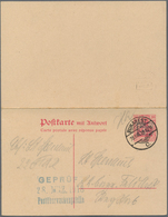 Deutsche Besetzung I. WK: Rumänien - 9. Armee - Ganzsachen: 1918. Doppelkarte 10+10 Pf Germania "9. - Besetzungen 1914-18