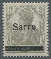 Deutsche Abstimmungsgebiete: Saargebiet: 1920, Germania Mit Aufdruck Sarre, 2 Pfennig In Allen Drei - Brieven En Documenten