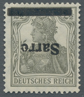 Deutsche Abstimmungsgebiete: Saargebiet: 1920, "2 ½ Pfg. Germania/Sarre Mit Kopfstehendem Aufdruck M - Storia Postale