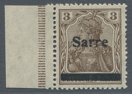 Deutsche Abstimmungsgebiete: Saargebiet: 1920, "3 Pfg. Germania/Sarre Mit Aufdruck In Type II", Post - Brieven En Documenten