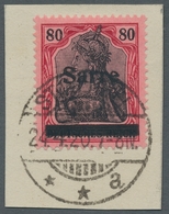 Deutsche Abstimmungsgebiete: Saargebiet: 1920, "80 Pfg. Germania/Sarre", Sauber ST. WENDEL * * A 24. - Covers & Documents