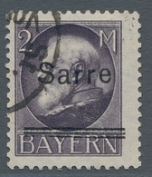 Deutsche Abstimmungsgebiete: Saargebiet: 1920, "2 Mk. Bayern/Sarre Mit Aufdruck-PLF II", Sauber Gest - Lettres & Documents