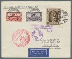 Deutsche Abstimmungsgebiete: Saargebiet: 1932 - 1. SAF, Zuleitung Saar Auf Hochwertig Mit Mi. 103 IV - Covers & Documents