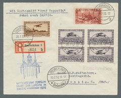 Deutsche Abstimmungsgebiete: Saargebiet: 1932 - LUPOSTA-Fahrt, Zuleitung Saar Auf Portorichtig (dabe - Covers & Documents
