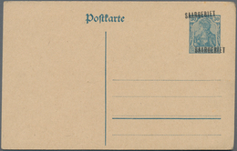 Deutsche Abstimmungsgebiete: Saargebiet - Ganzsachen: 1920, Ungebrauchte Ganzsachenpostkarte Mit Dop - Entiers Postaux