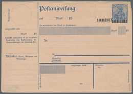 Deutsche Abstimmungsgebiete: Saargebiet - Ganzsachen: 1920/21, "20 Pfg. Germania/Saargebiet Mit Dopp - Postwaardestukken