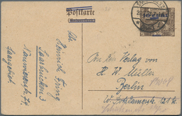 Deutsche Abstimmungsgebiete: Saargebiet - Ganzsachen: 1921, Bedarfs- Und Portogerecht Gebrauchte Gan - Postal Stationery