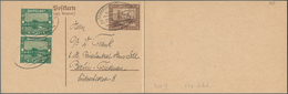 Deutsche Abstimmungsgebiete: Saargebiet - Ganzsachen: 1926, Bedarfs- Und Portogerecht Gebrauchte Gan - Postal Stationery