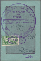 Deutsche Abstimmungsgebiete: Schleswig: 1920, 5 Mark Grün Auf Seite Eines Reisepasses Mit Großem Vie - Otros & Sin Clasificación