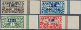 Deutsche Abstimmungsgebiete: Schleswig: 1920, Aufdruck "1. Zone", 1 Ö. Bis 10 Kr., Komplette Serie V - Altri & Non Classificati