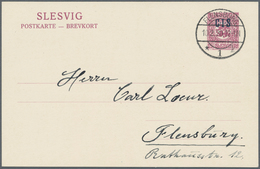 Deutsche Abstimmungsgebiete: Schleswig - Ganzsachen: 1920, 15 Pf Lila Ganzsachenkarte Mit Aufdruck ' - Altri & Non Classificati